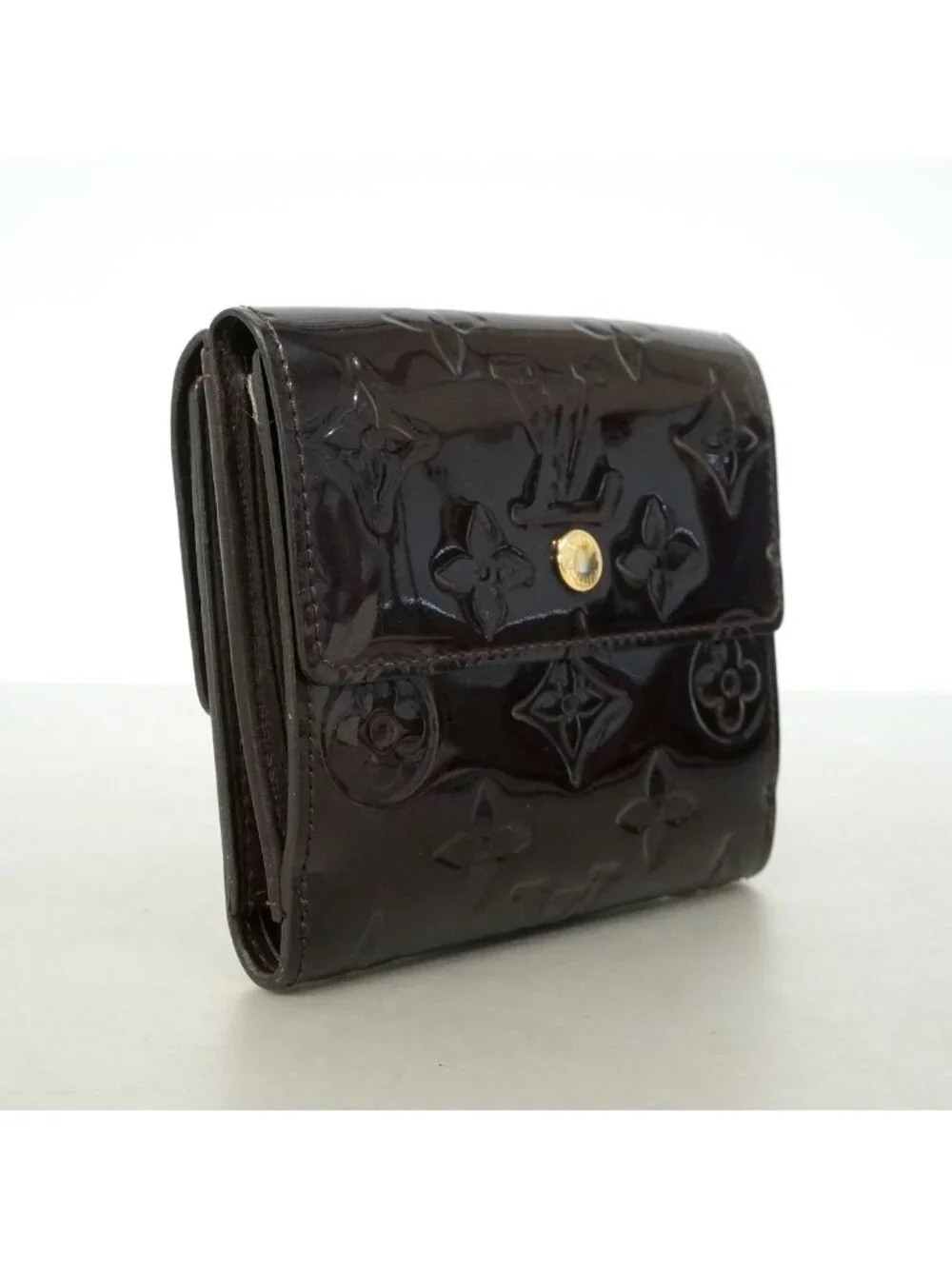 Louis Vuitton Trifold Wallet Vernis Portefeuille Elise Amarante